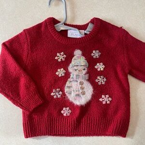 The Children's Place Festive Red Knit Sweater